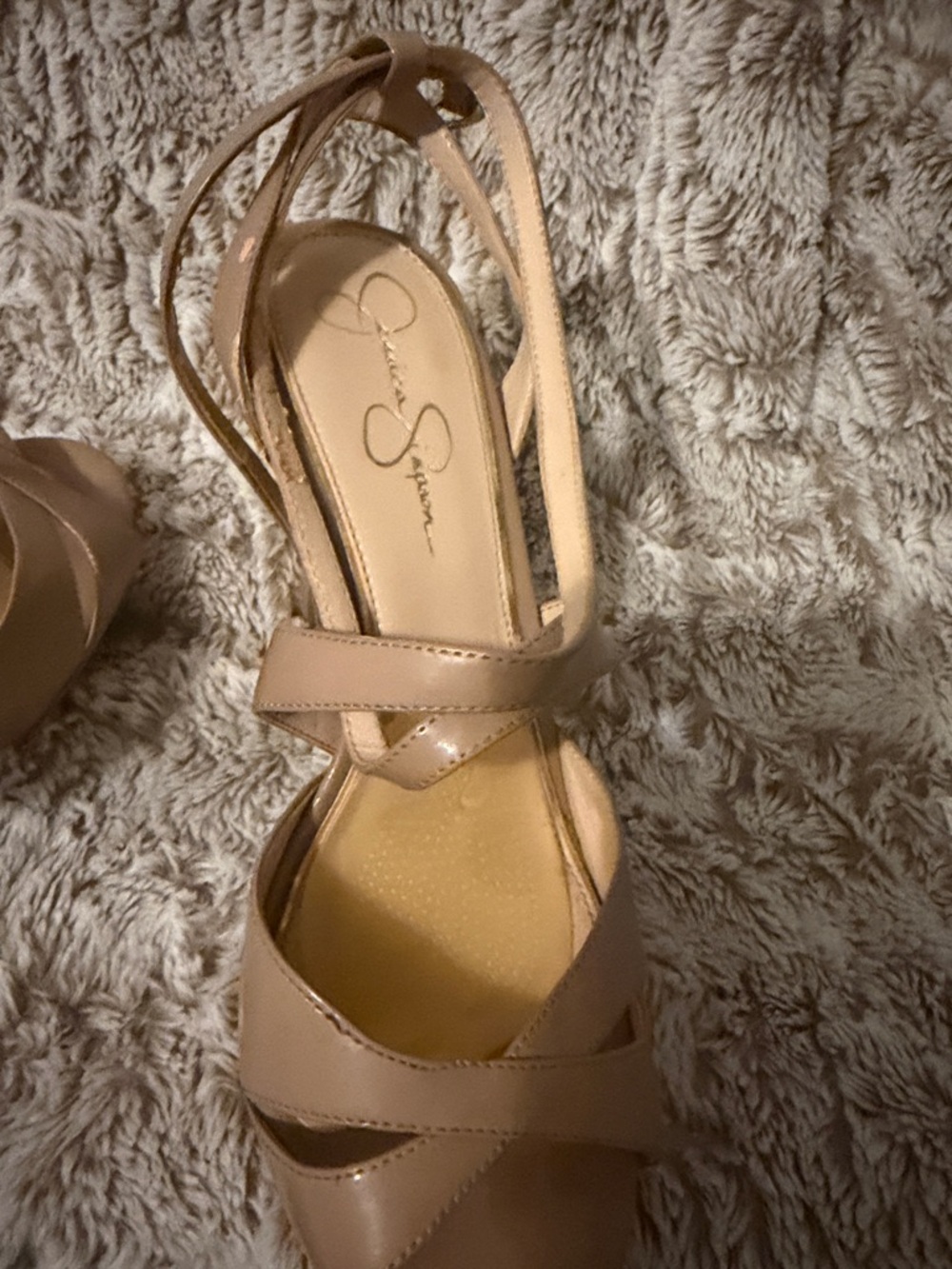 Jessica Simpson’s Beverlie Open-Toe Platform Stiletto Sandals - Picture 4 of 5